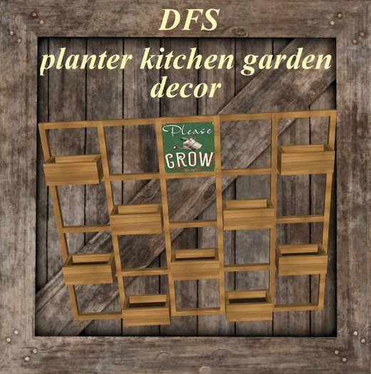 Second Life Marketplace - planter kitchen garden decor DFS storage ...