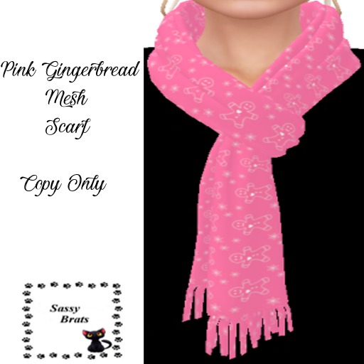 Pink Gingerbread Scarf