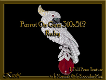 !Kushi! ParrotOnGem310x512RUBY Textures -WearToUnpack