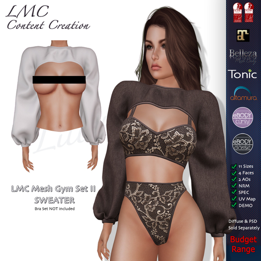LMC Mesh - Gym Set II - Sweater - Cropped Top