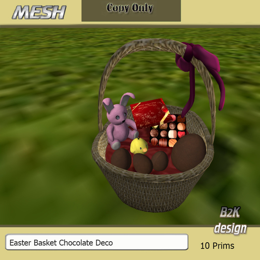 Easter Basket Chocolate Deco