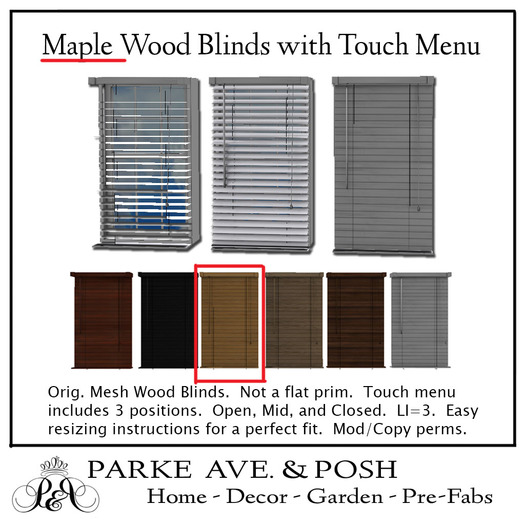 [PA] Wood Blind - Maple