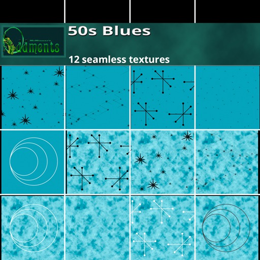 50s Blue Interiors