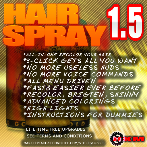 Ultimate Hair Spray Pro - make your builds with fast coloring, linked coloring, and glowing enabled!! Nos it up!