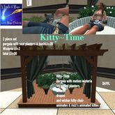 Kitty~Time Pergola with animated Kitten-Crate