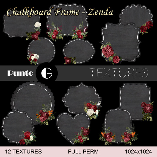 Chalkboard Frame - Zenda