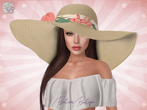 ♥ Natural Tropico Summer Floppy Hat ♥