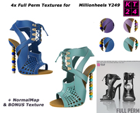 K24T:// 4x Full Perm Textures . for Millionheels Y 249 Set 2