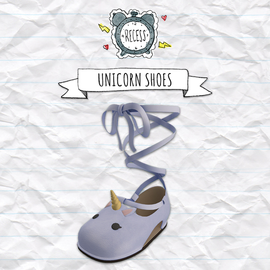 .{Recess}. - Unicorn Shoes [blue]