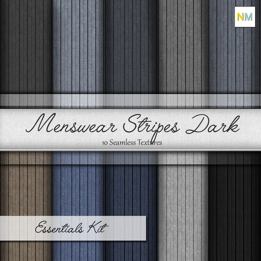 Menswear Stripes Dark 10 Seamless Fabric Textures NM