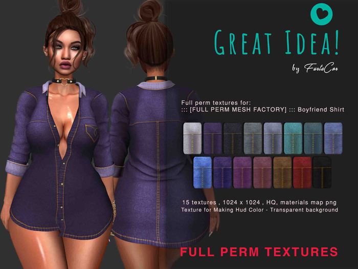 :::GREAT IDEA:::FP Mesh Factory - Boyfriend Shirt - Original