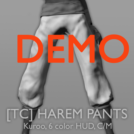 [TC] Kuroo Harem Pants Demo