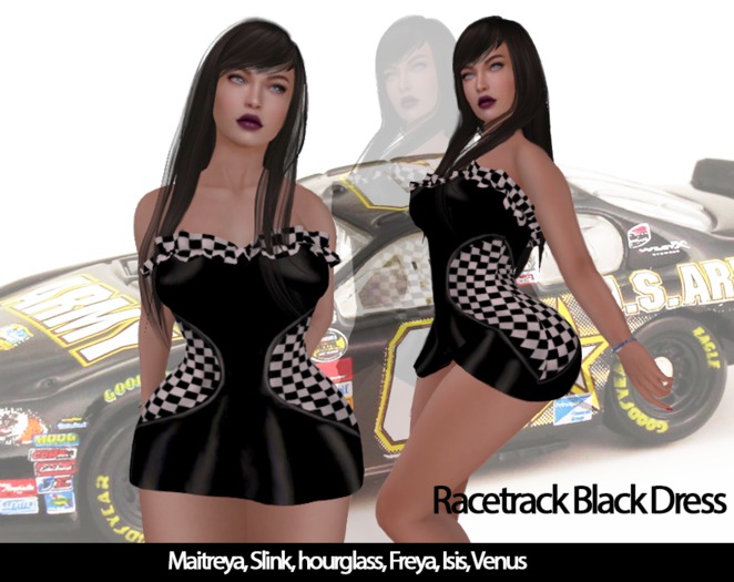 ~MV~ Racetrack black dress demo