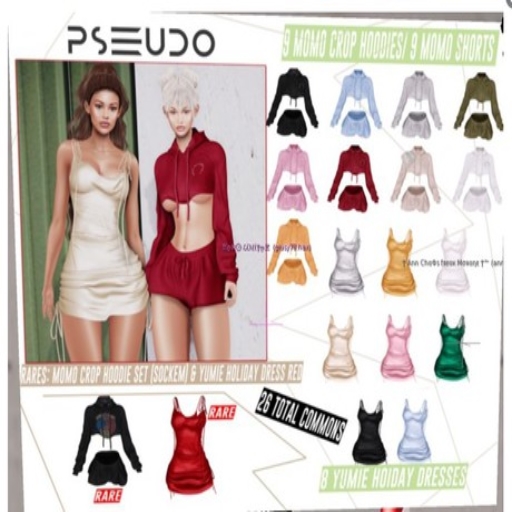 Pseudo- Momo Crop Hoodie Set Sockem RARE [ISIS ONLY]