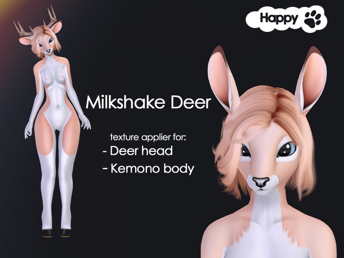 Happy Paw - Kemono applier milkshake deer
