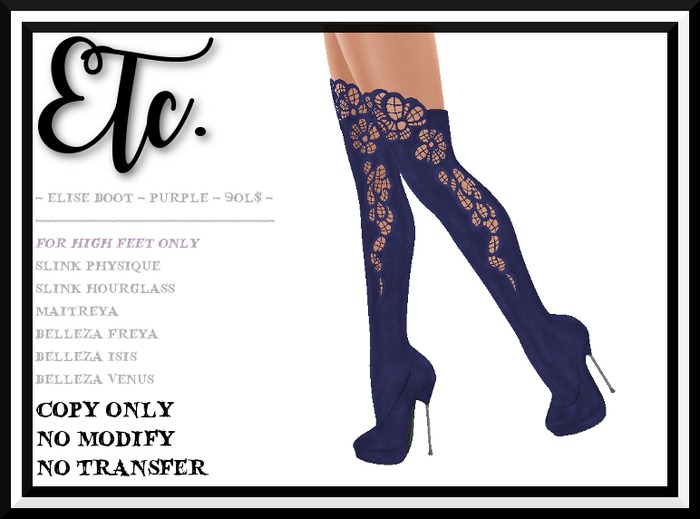 Etc. Elisa boot - Purple