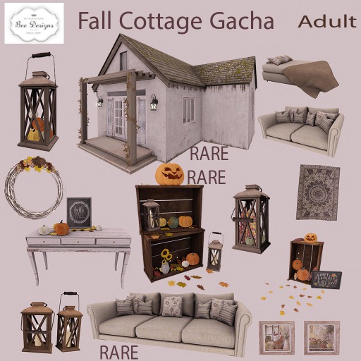 .:Bee designs:. Fall Cottage Gacha Porch decor 1