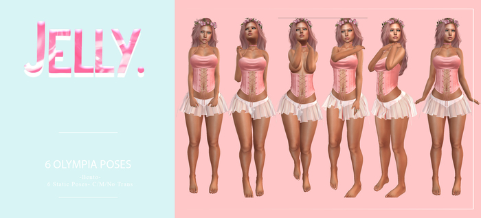 -JELLY- Olympia Pose Pack (Add Me)