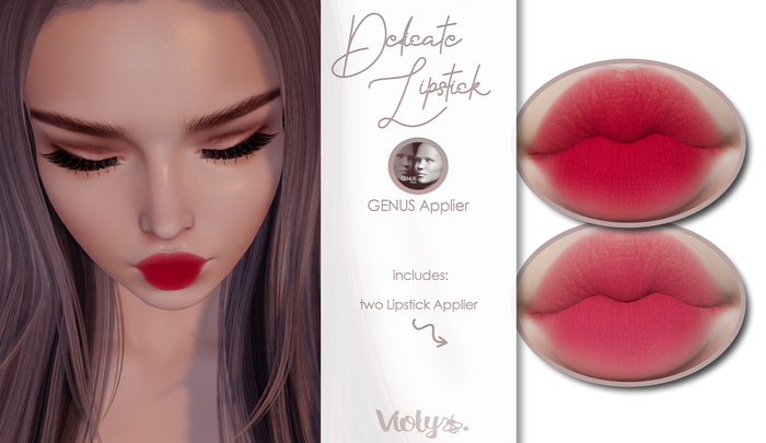Violybee. Delicate Lipstick (GENUS Applier)