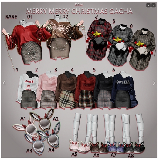 dami merry merry christmas gacha 03 RARE