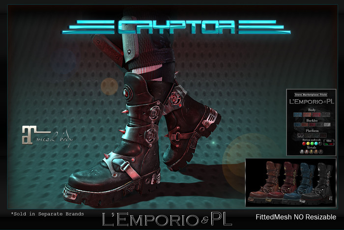 L'Emporio&PL::*Cryptor*::-Boots-Maitreya Lara-