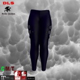Gothic pants belted black blue  V2 boxed