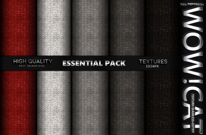 TEXTURE WOW!CAT ESSENTIAL TEXTURE FULL PERM PACK 01