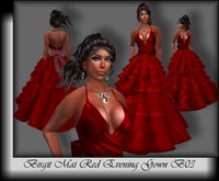 Birgit Mai Red Evening Gown B03 (BOXED)