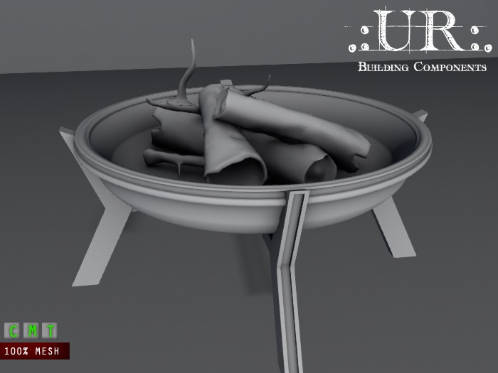 .:UR:. Lakeshore Collection - Firepit (full perm mesh)
