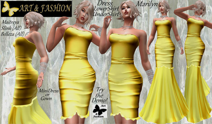 ART & FASHION - MARILYN GOWN