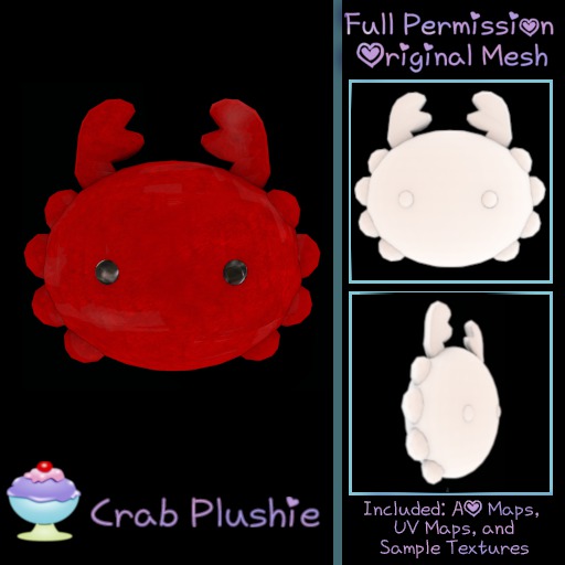 [Sherbert] Full Perm Crab Plushie (ADD)