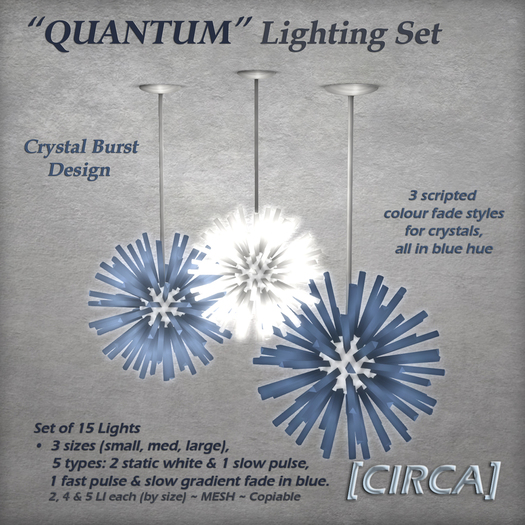 [CIRCA] Pkg - "Quantam" Crystal Burst Light Set
