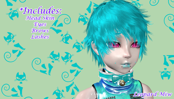 *[ Leopard Miw ]*   M4 Anime Cyan Skin