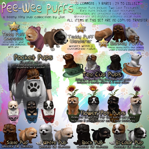 JIAN PeeWee Puffs :: Pocket Black