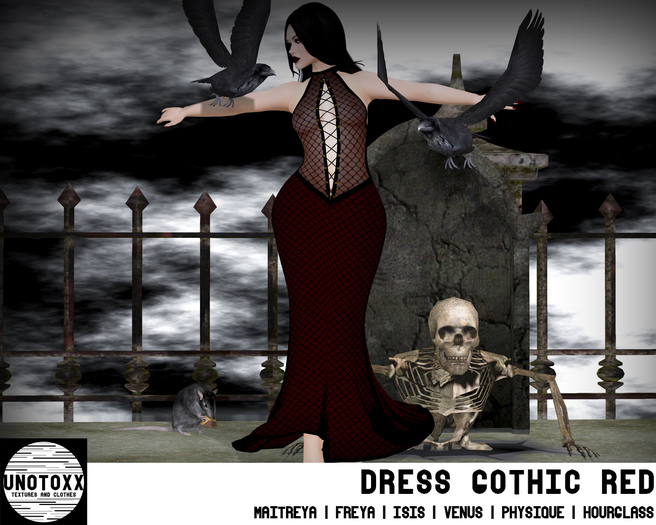 .::UnoToxx::. Dress Gothic Red