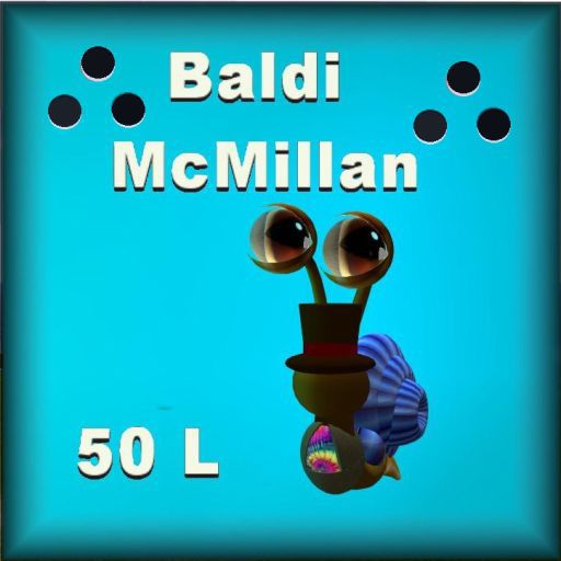 Teeny Snail Baldi in a box