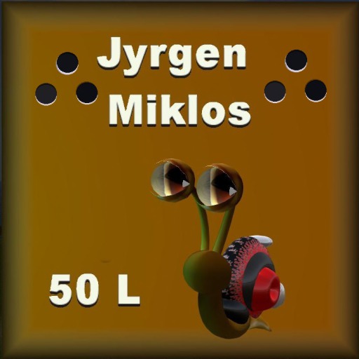 Teeny Snail Jyrgen in a box