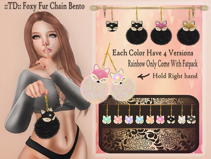 ::TD::Foxy Furr Chain Pink