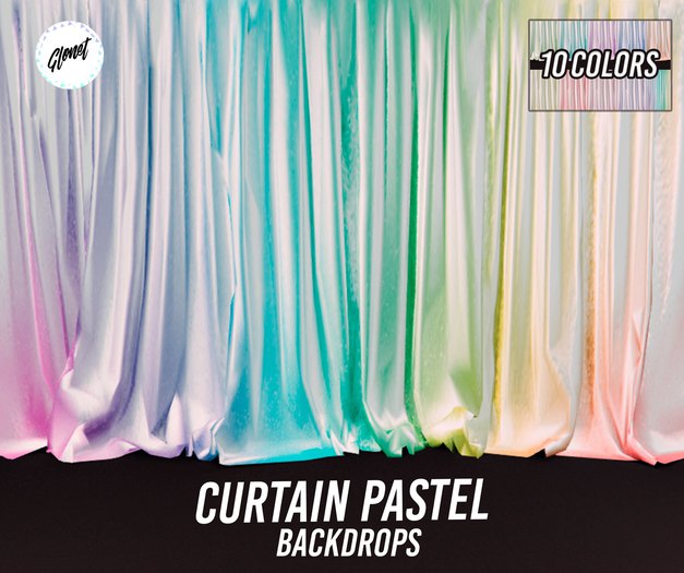 ::Glonet::Curtain pastel backdrops