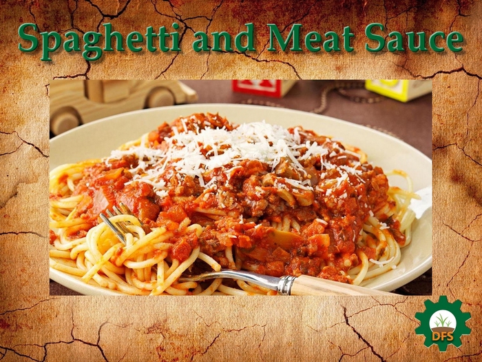 DFS texture spaghetti and meat sauce 
