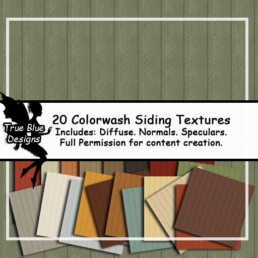 *True Blue Designs* Colorwash Siding Textrures