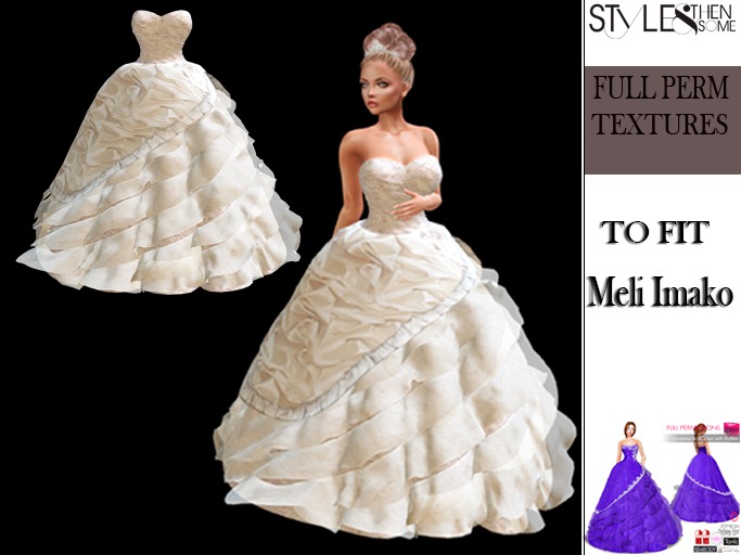 STYLES -Meli Imako Fitmesh Strapless Ball -- Texture FULL PERM