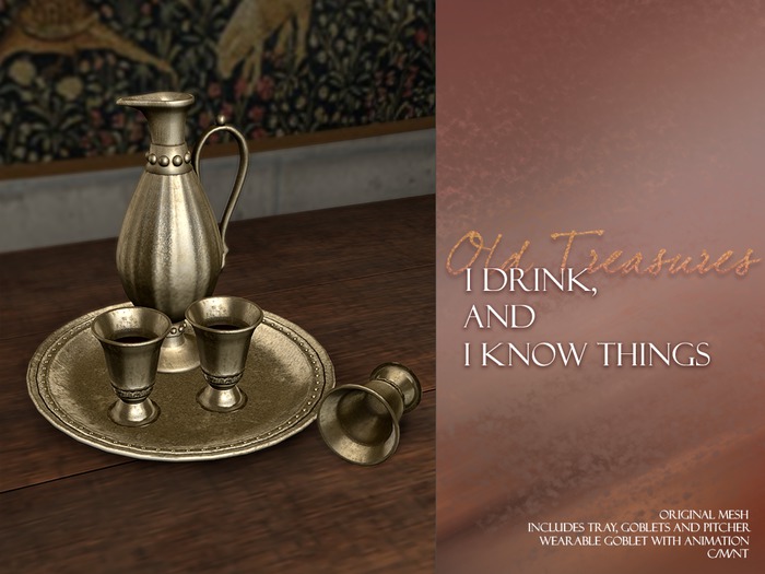OLD TREASURES - I drink and I know things - Copper (WEAR ME)