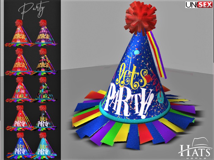 [HW] PARTY BIRTHDAYS NEW YEAR HATS