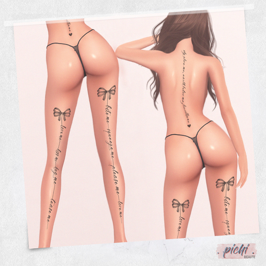 . p i c h i . girl tattoos (Lara) 1 RARE