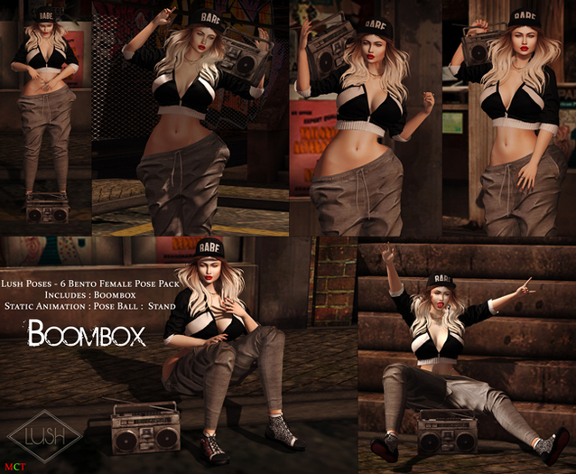 Lush Poses - BoomBox - Female Pose Pack