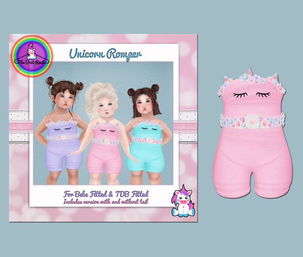 TBR - Unicorn romper pink 