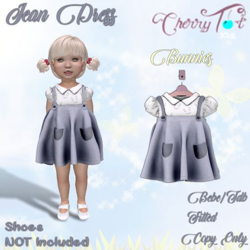 Second Life Marketplace *Cherry Tot* BEBE/TDB Fitted Jean Bunnies