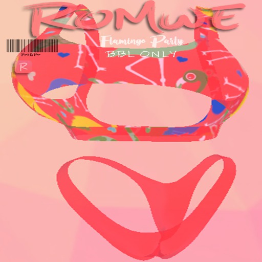 Romwe Flamingo  Red BBL