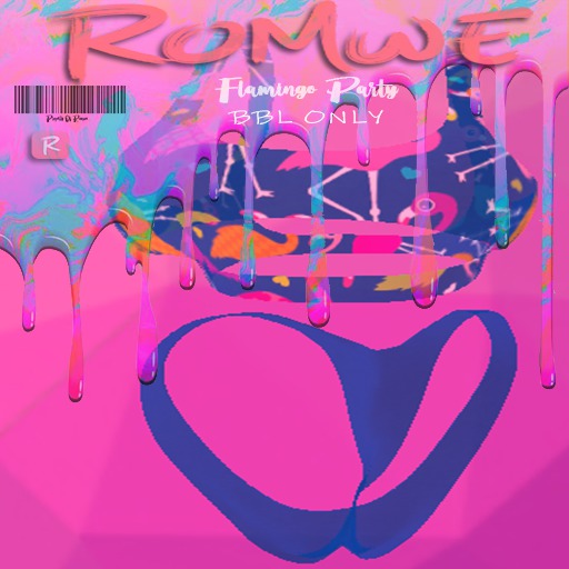 Romwe Flamingo  Blue BBL